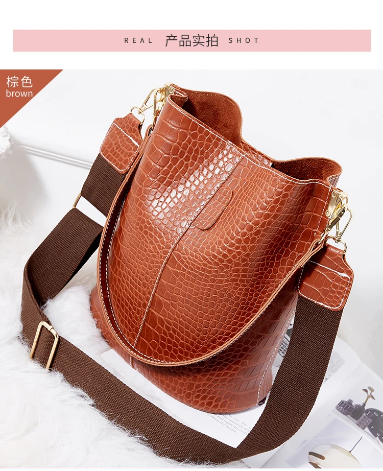 fashion sling bag croc print high quality