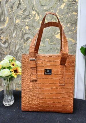 Cary croc print handbag - Image 3